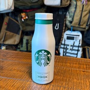 Starbucks x Porter Green and White Bottle